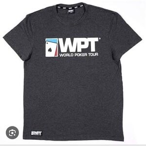 World Poker Tour Dark Gray T-Shirt Short Sleeve New With Tags